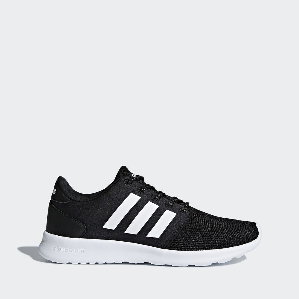 Adidas Cloudfoam Qt Racer - αθλητικα παπουτσια γυναικεια - Μαυρα/Ασπρα/Βαθυ Γκρι,Μέγεθος: EU 36 – 54